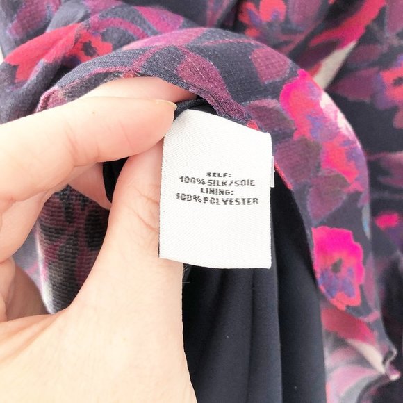 Anthropologie Tanya Taylor 100% Silk Floral Ruffled Slit Isua Midi Dress Formal - Picture 7 of 10